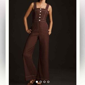 NWT Anthropologie Maeve Port Side Collete Jumpsuit
